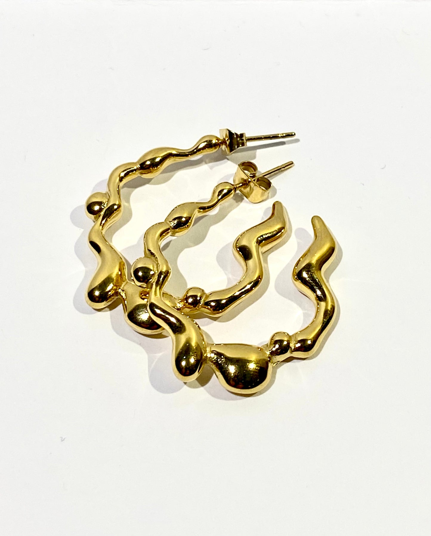 PENDIENTES MELTED LOVE GOLD