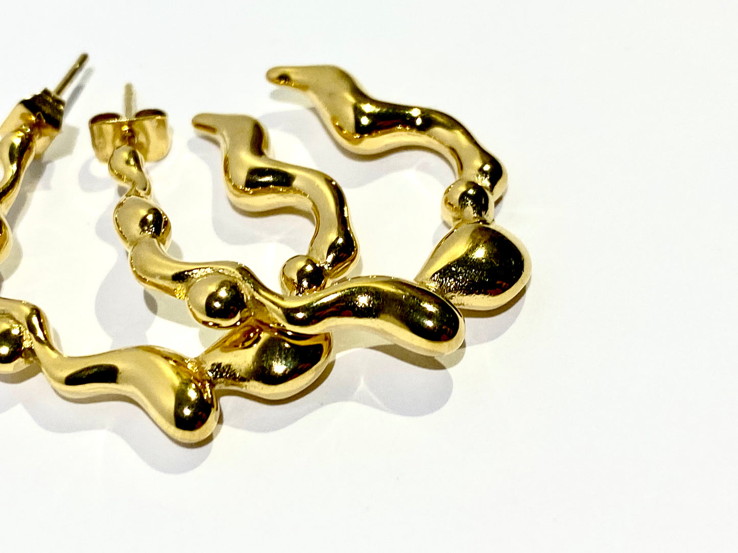 PENDIENTES MELTED LOVE GOLD